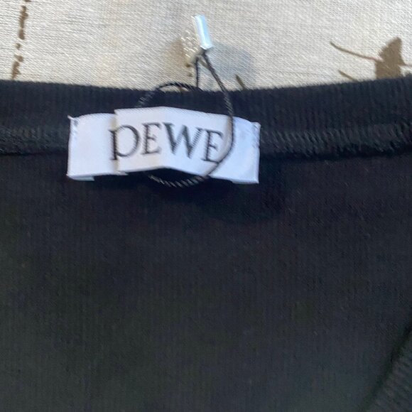 LOEWE Black Cotton Sleeveless Top - Picture 3 of 6